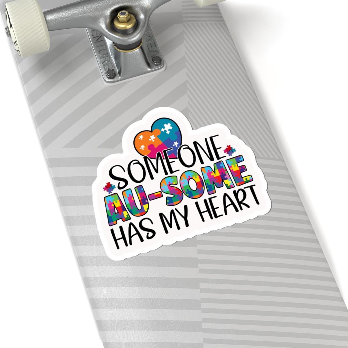 ColorFlow | Someone Au Some Has My Heart Vinyl Sticker | Playful Autism Love Puzzle