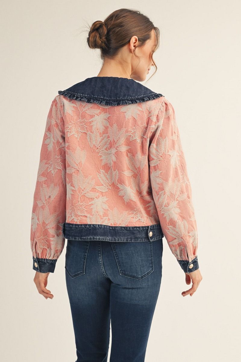 JODIFL - Lace and Denim Overshirt