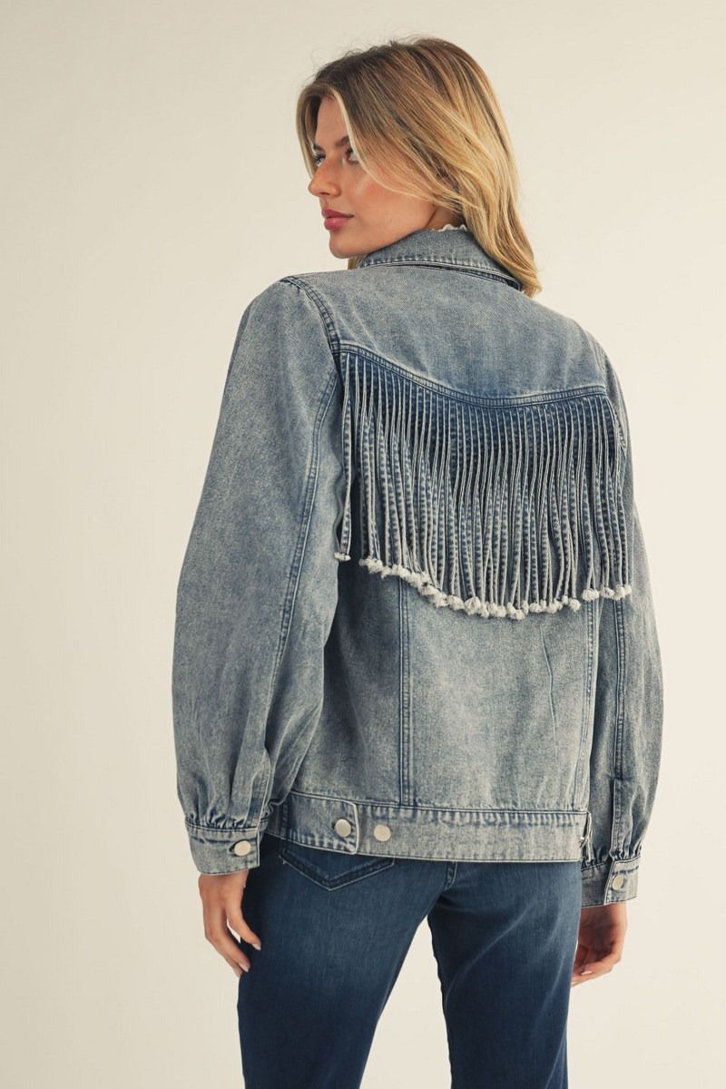 JODIFL Vintage Charm Denim Jacket