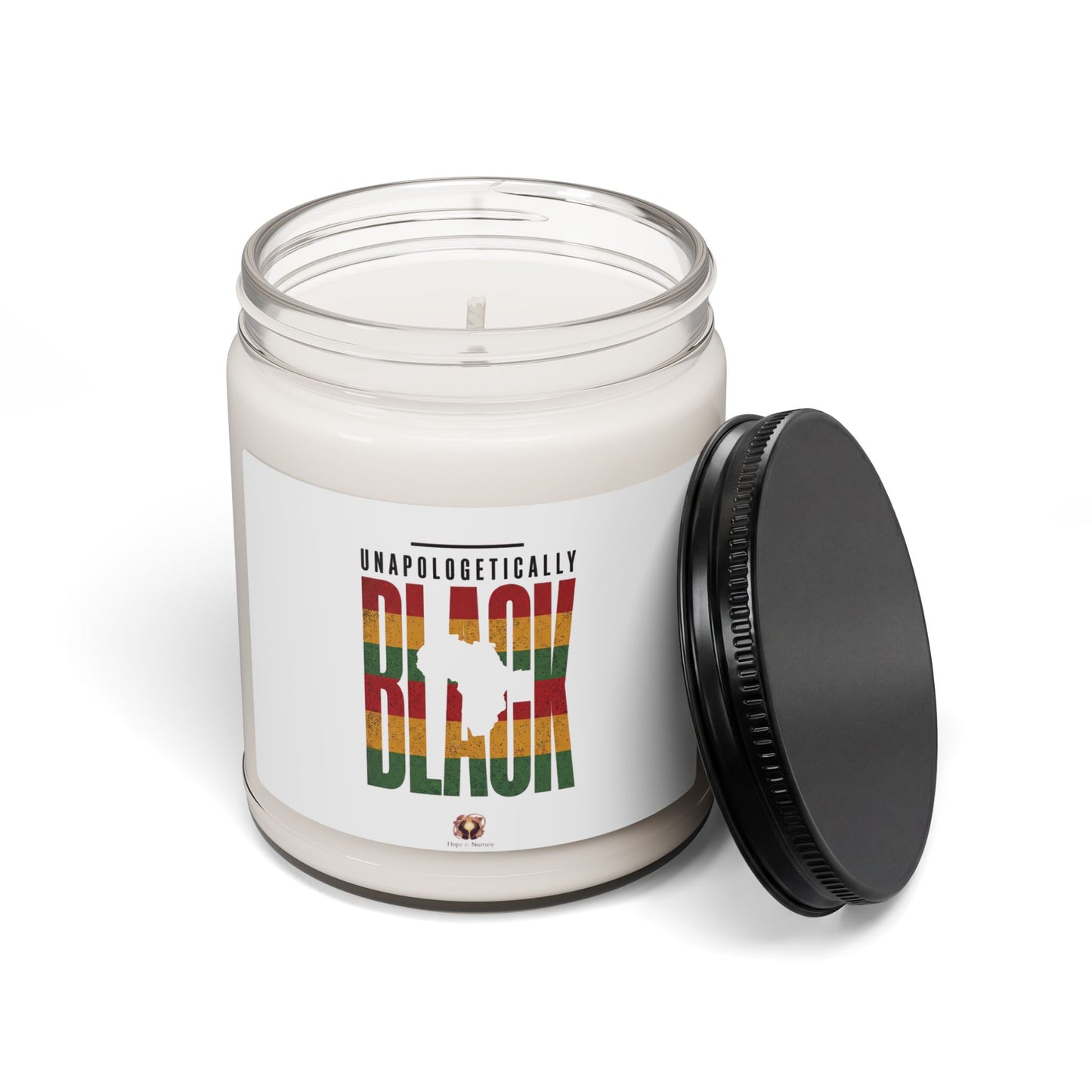 Unapologetically Black Soy Candle, Juneteenth Pan-African 1865