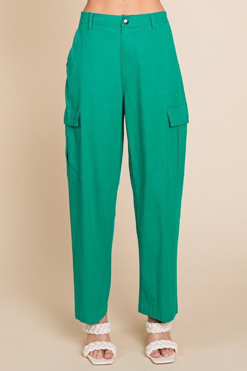Emerald Ease Cargo Pants