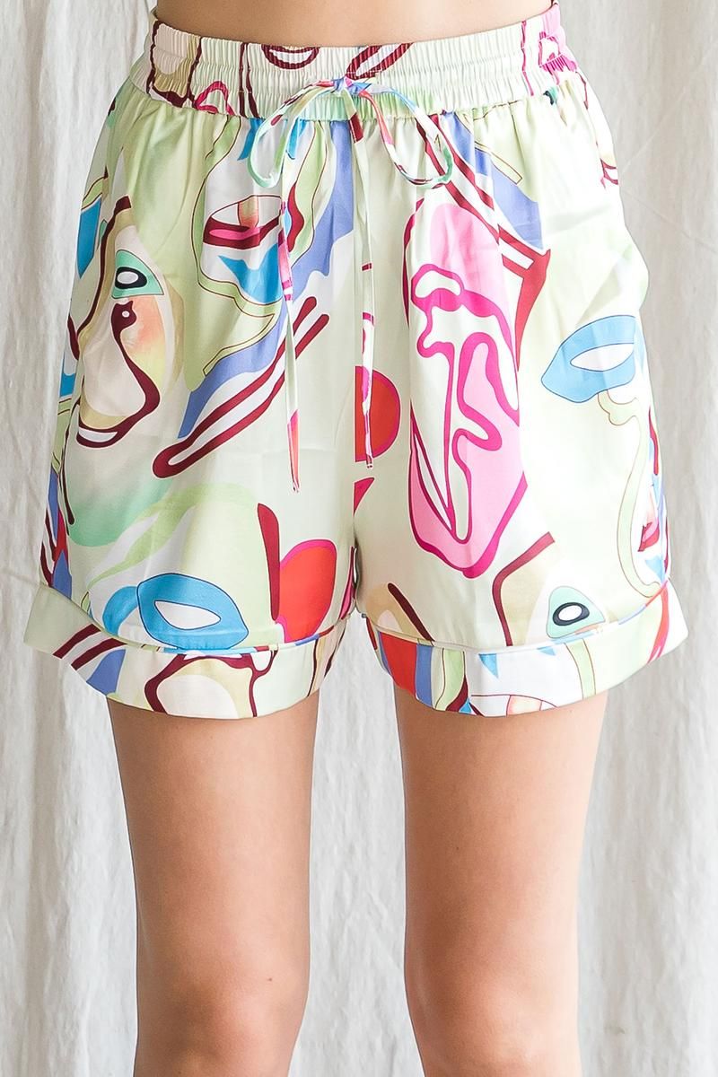 Abstract Muse Drawstring Shorts