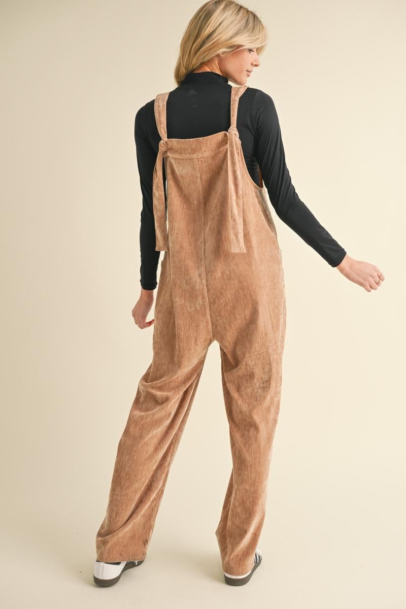 The Willow Stretch Corduroy Wide-Leg Jumpsuit
