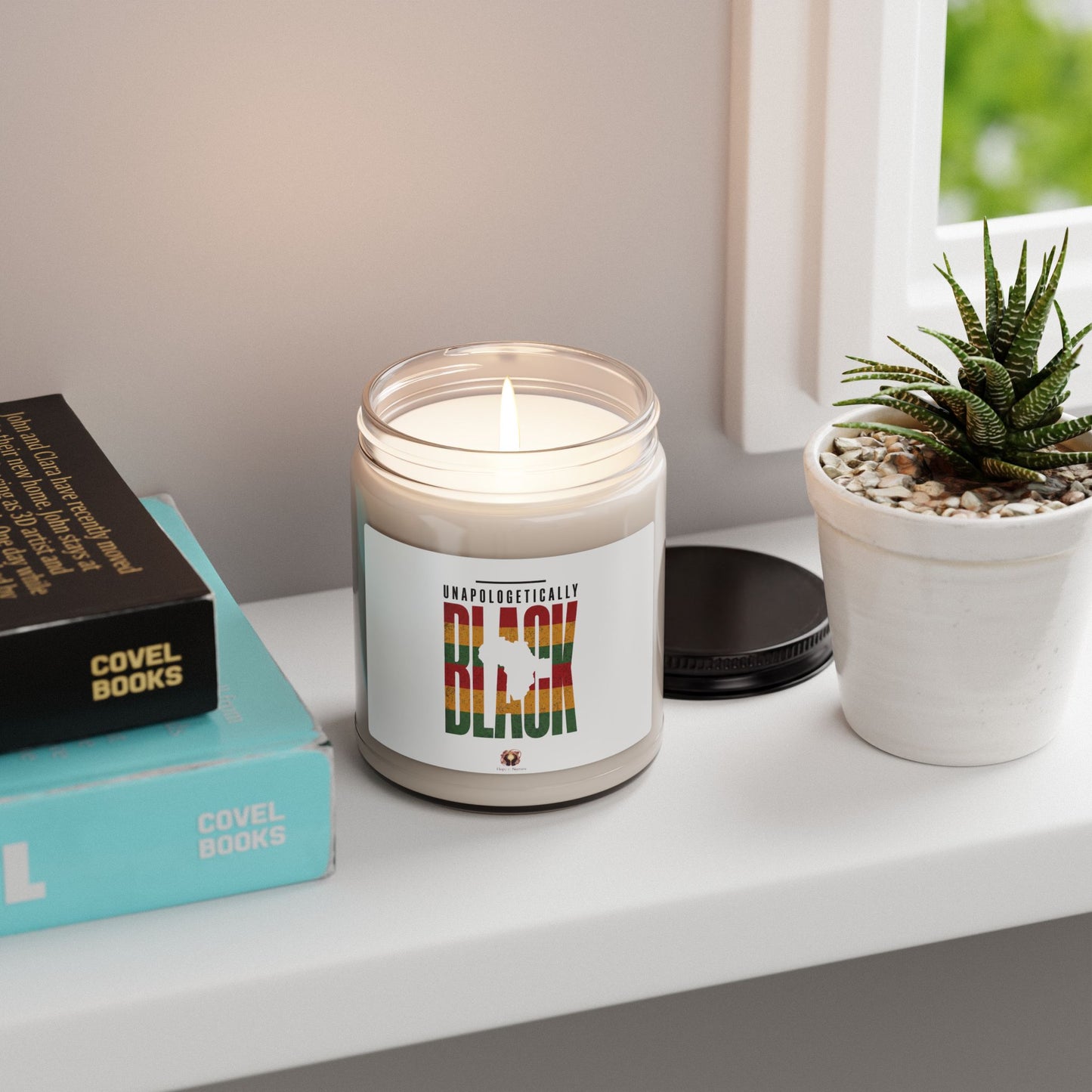 Unapologetically Black Soy Candle, Juneteenth Pan-African 1865