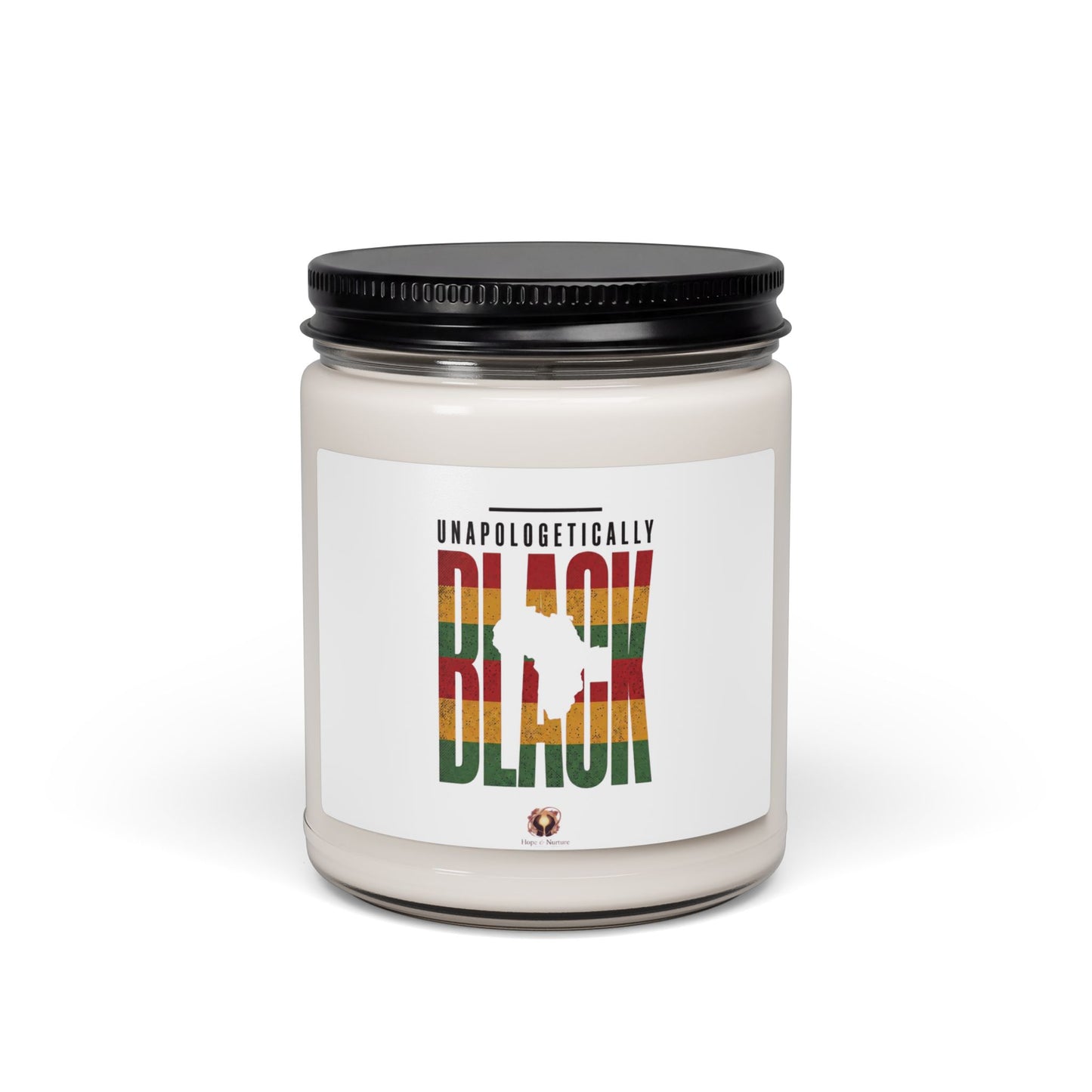 Unapologetically Black Soy Candle, Juneteenth Pan-African 1865