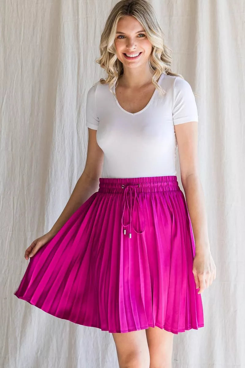 City Chic Pleated Skirt