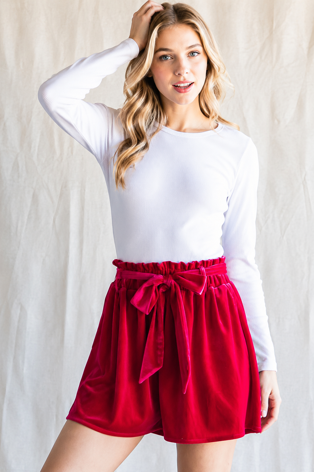 Midnight Luxe Velvet Shorts