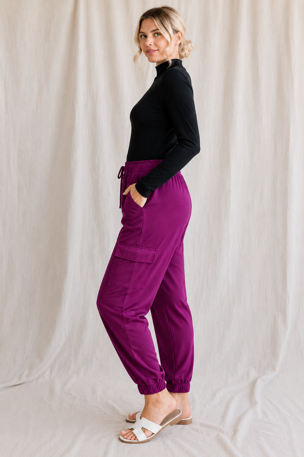 Plum Perfect Cargo Joggers