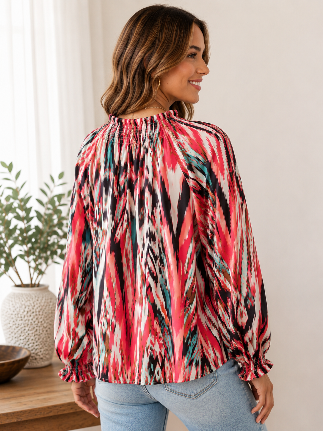 Artistry Tie-Neck Blouse