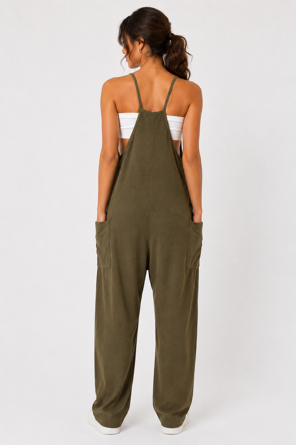 Olive Everyday Pocket Jumpsuit