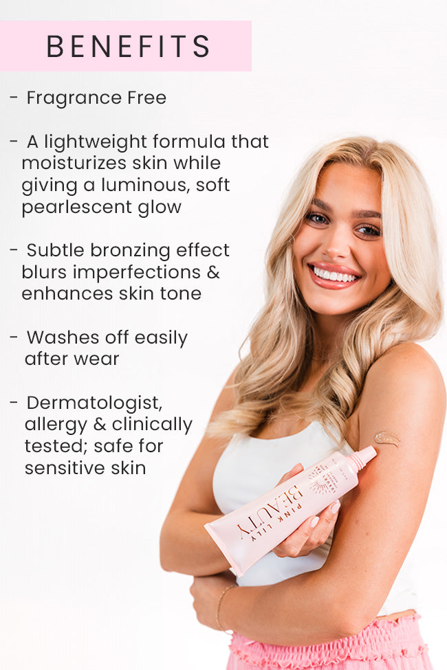 Pink Lily Luxury Tan Luminizing Body Lotion - Beachy Glow FINAL SALE