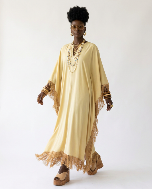 Liberated Oversized Fringe Kaftan-0